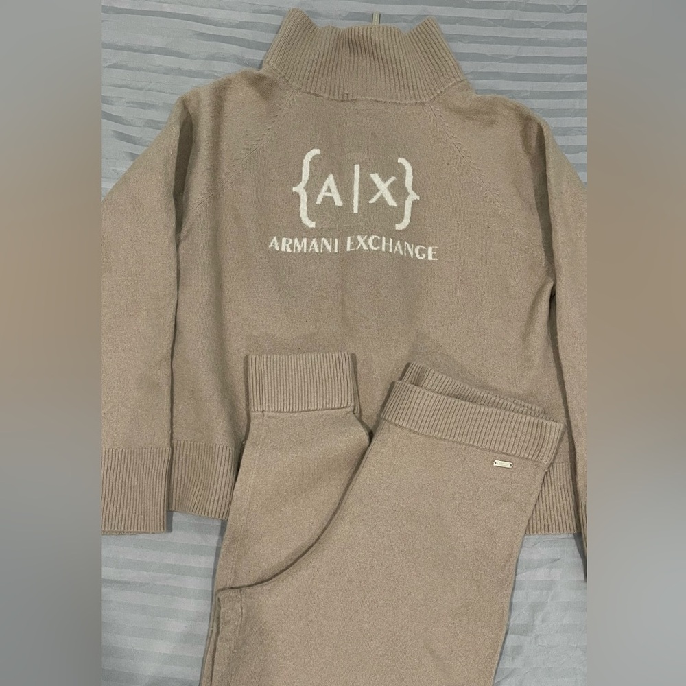 Armani Exchange Taupe Lounge Set